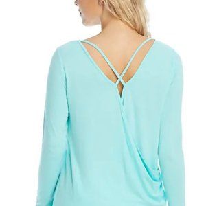 Cross Back Jersey Yoga Top